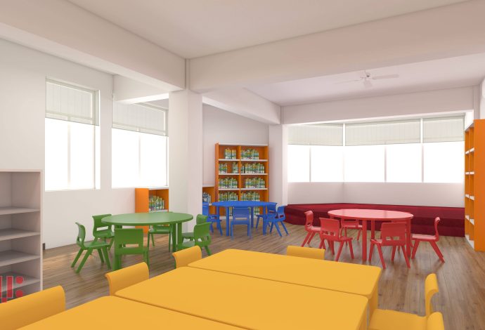 Nội thất trường học chất lượng cao tại trường quốc tế KinderWorld