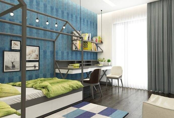 Thiết kế nội thất phòng học tại nhà Vinhomes